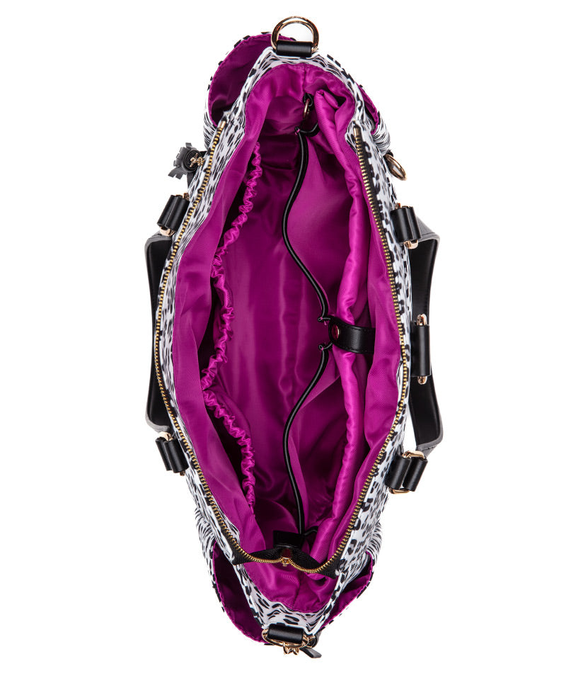 Gemini Convertible Backpack - Leopard Nylon | Bold style by White Elm