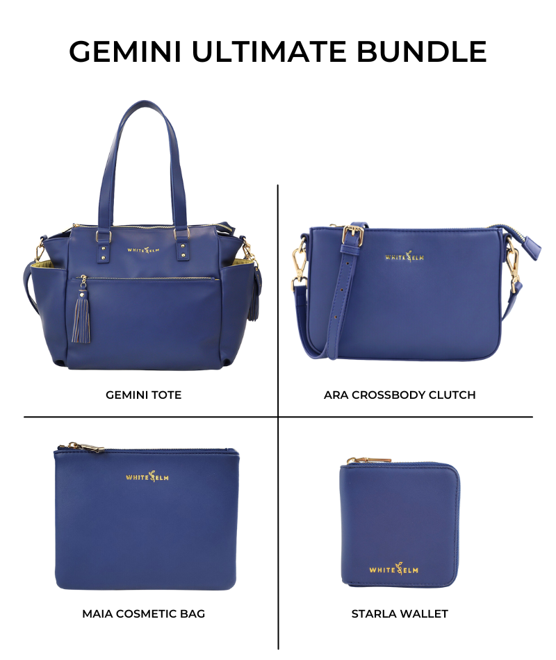 Gemini Mini Convertible Backpack - Navy Blue