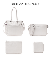 Carina Tote Bag - Pearl White Croc - [OUTLET RETIRED FINAL SALE]