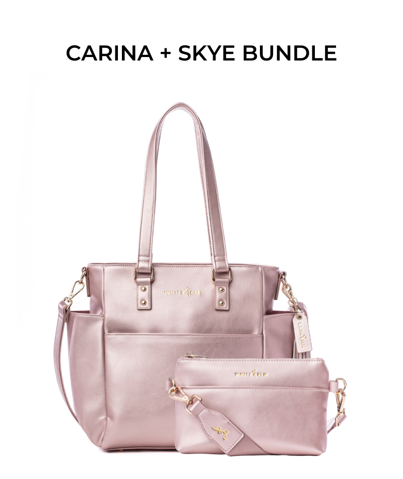 Carina Tote Bag - Pink Metallic