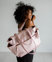 Gemini Convertible Backpack - Pink Metallic