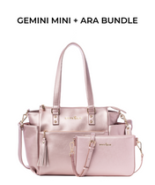 Gemini Mini Convertible Backpack - Pink Metallic