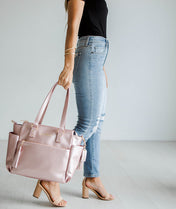Gemini Mini Convertible Backpack - Pink Metallic