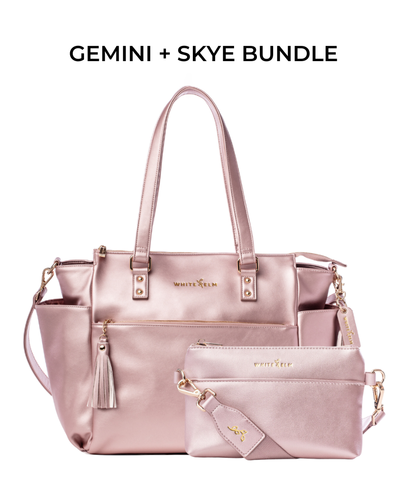 Gemini Convertible Backpack - Pink Metallic
