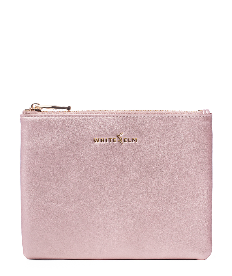 Maia Cosmetic Bag - Pink Metallic