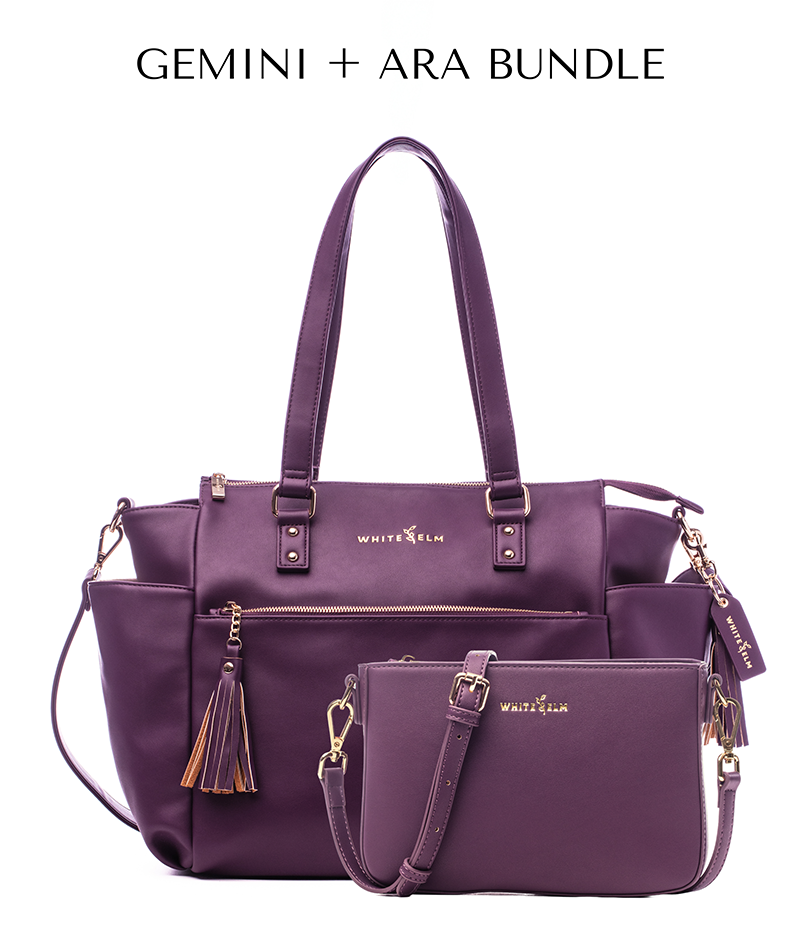 Gemini Convertible Backpack - Plum