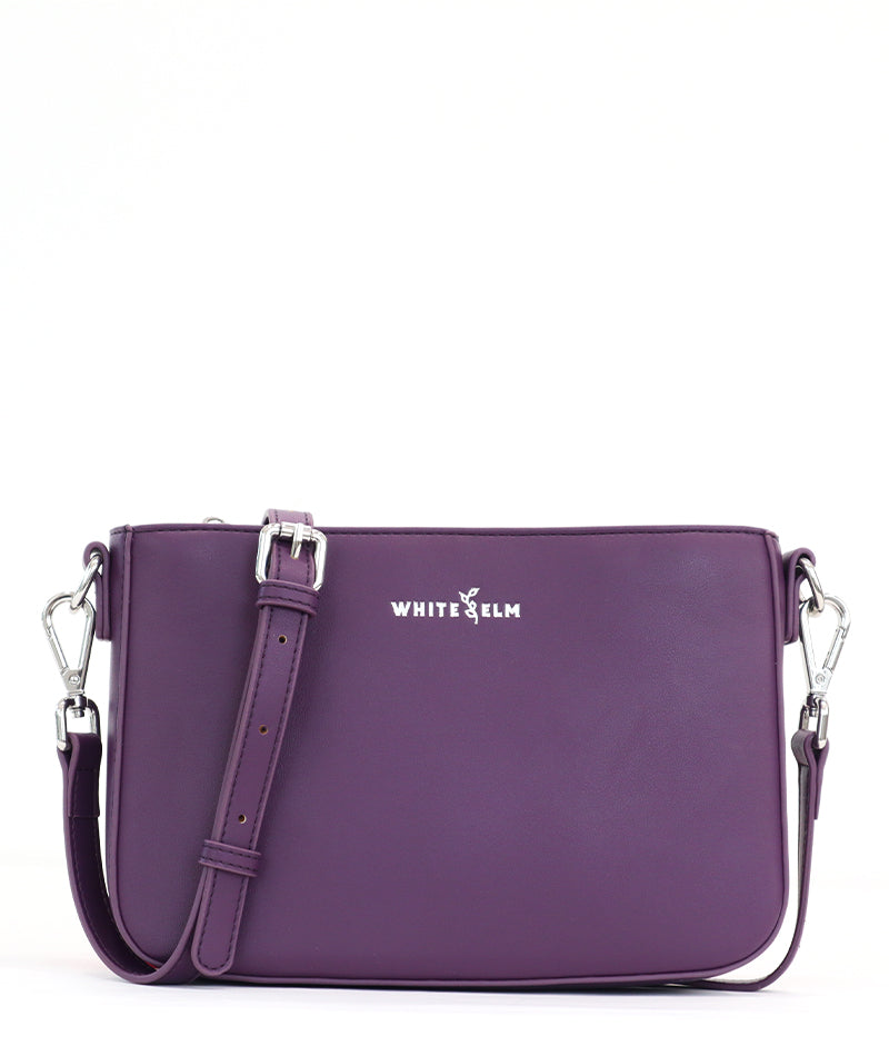アクセサリー ORTLIEB Zip-City M aubergine-white Plum Ara Convertible Crossbody Clutch | Women's Handbags by White Elm
