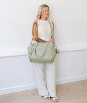 Gemini Convertible Backpack - Sage Green