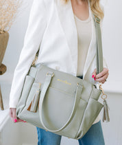 Gemini Mini Convertible Backpack - Sage Green