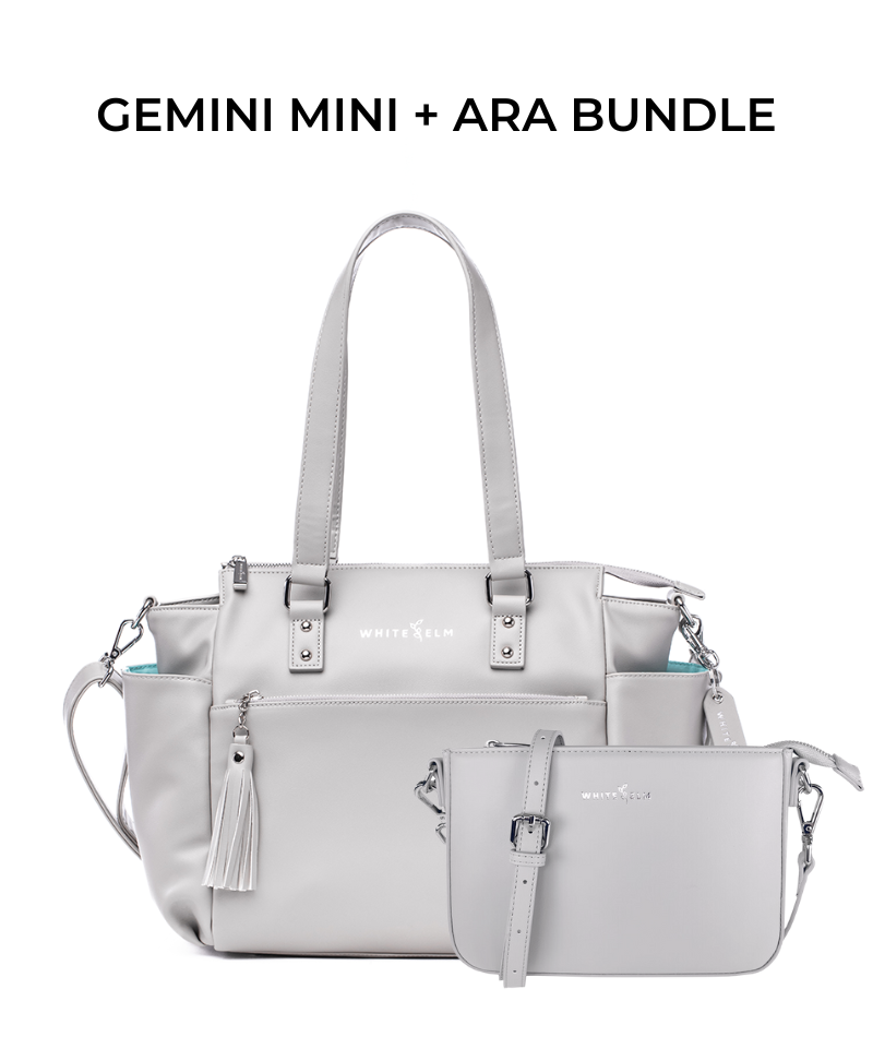 Gemini Mini Convertible Backpack - Silver