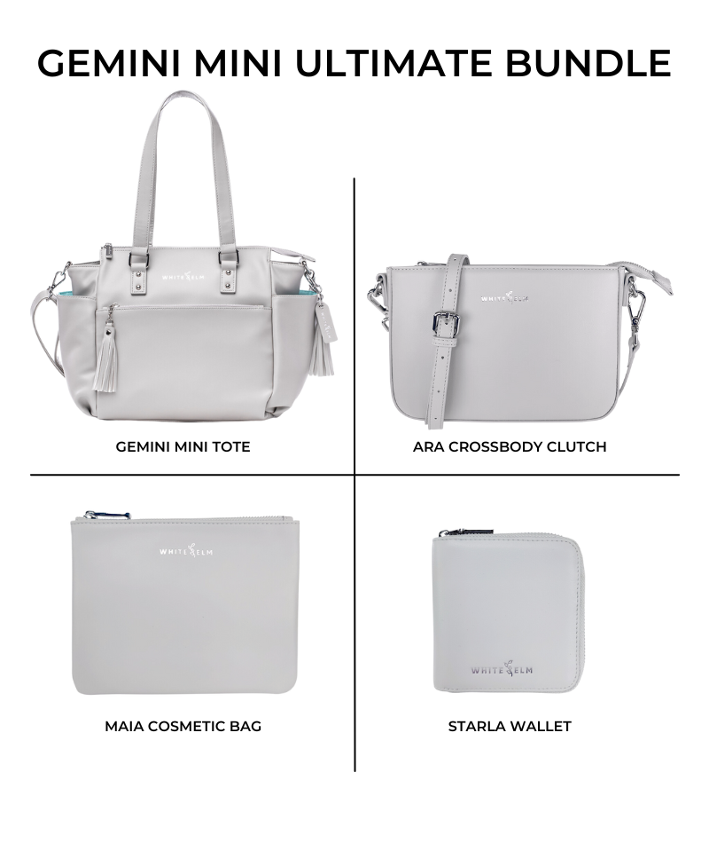 Gemini Mini Convertible Backpack - Silver [OUTLET FINAL SALE]