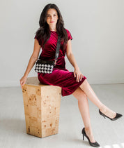 Skye Sling Bag - Houndstooth - [OUTLET RETIRED FINAL SALE]
