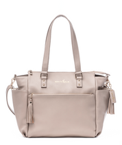 Gemini Convertible Backpack Tote - Taupe | Stylish bag by White Elm