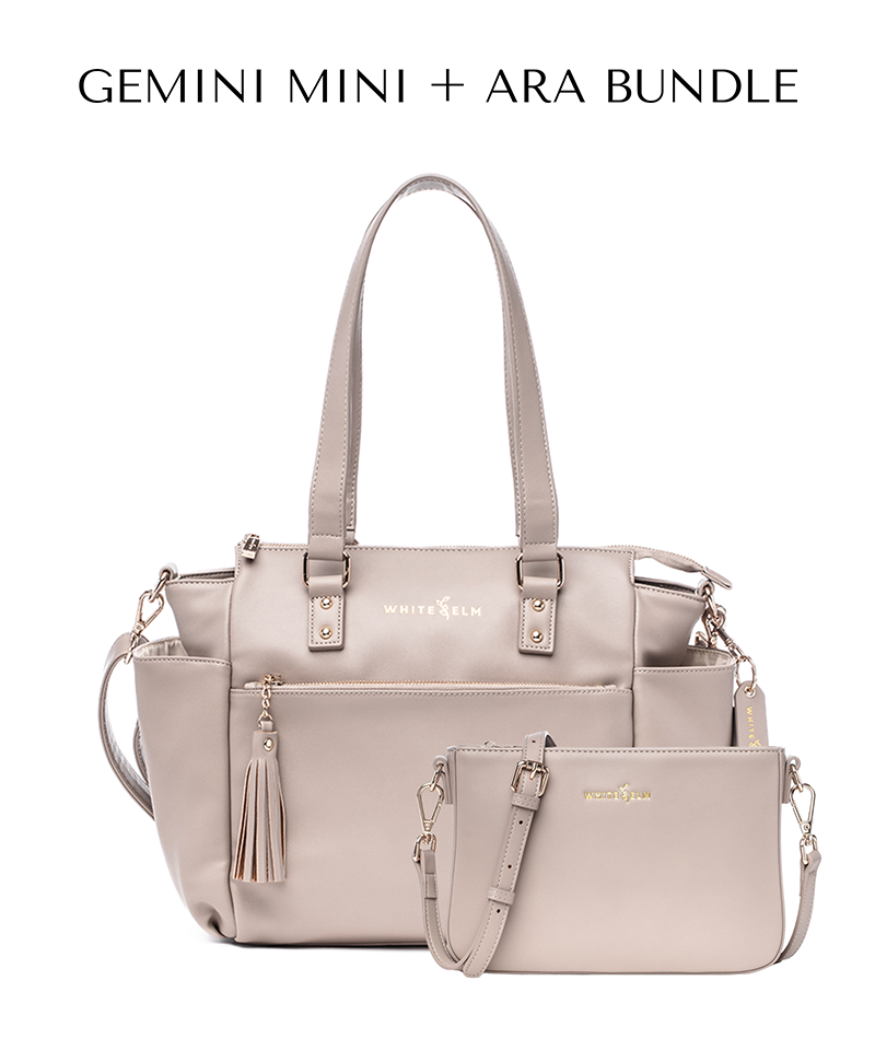 Gemini Mini Convertible Backpack - Taupe