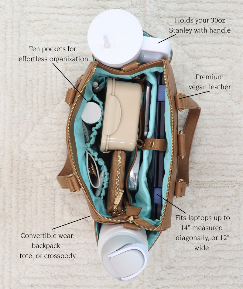 Gemini Mini Convertible Backpack - Leopard Nylon