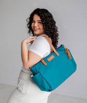 Aquila Tote Bag - Cabo Teal Nylon