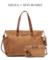 Aquila Tote Bag - Honey Vegan Suede  - [OUTLET FINAL SALE]