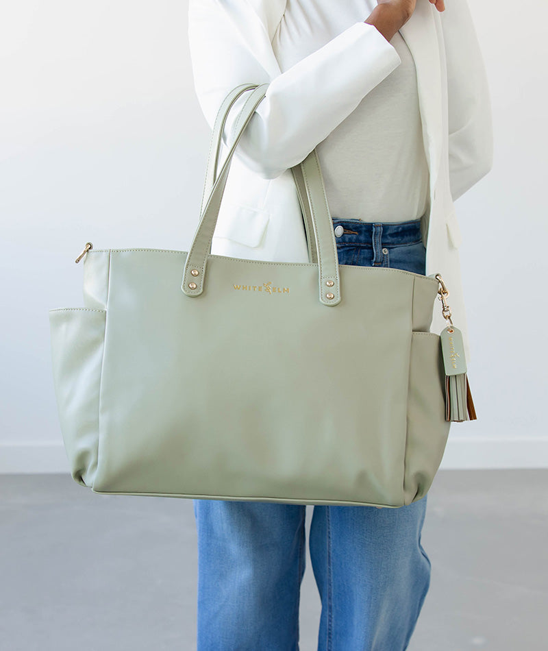 Aquila Tote Bag - Sage Green