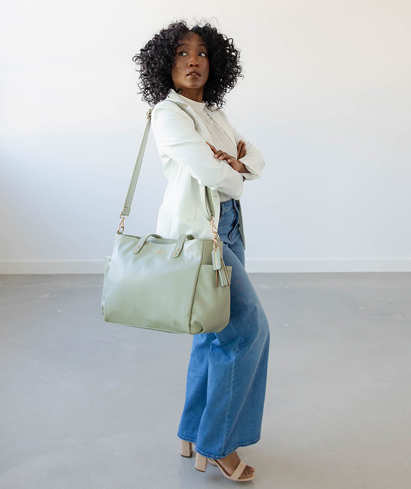 Aquila Tote Bag - Sage Green