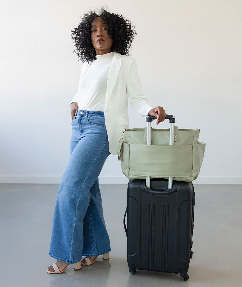 Aquila Tote Bag - Sage Green