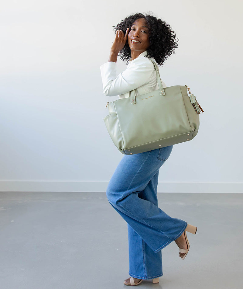 Aquila Tote Bag - Sage Green