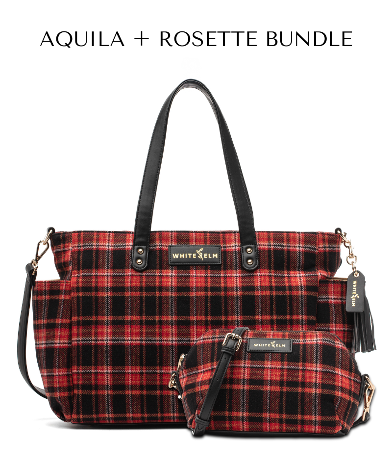 Aquila Tote Bag - Tartan Rouge Wool