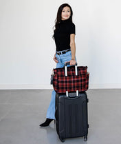 Aquila Tote Bag - Tartan Rouge Wool