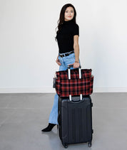 Aquila Tote Bag - Tartan Rouge Wool - [OUTLET FINAL SALE]