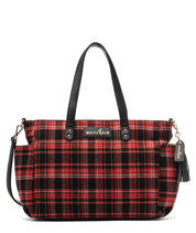 Aquila Tote Bag - Tartan Rouge Wool - [OUTLET FINAL SALE]