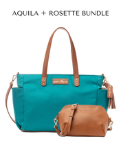 Aquila Tote Bag - Cabo Teal Nylon - [OUTLET RETIRED FINAL SALE]