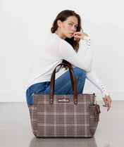 Aquila Tote Bag - Uptown Check Wool