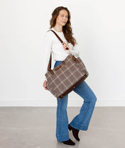 Aquila Tote Bag - Uptown Check Wool