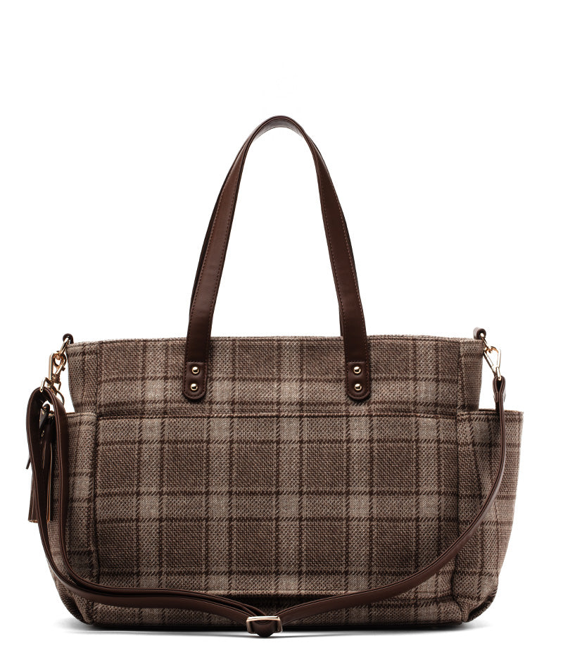 Aquila Tote Bag - Uptown Check Wool