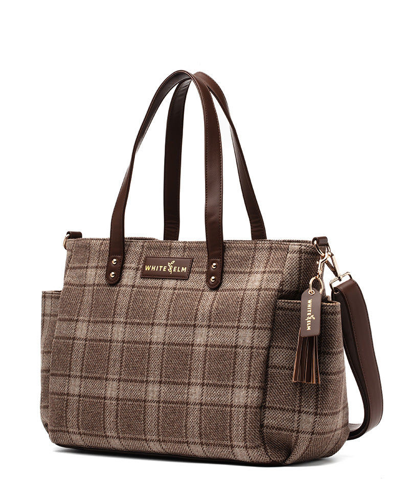 Aquila Tote Bag - Uptown Check Wool
