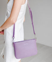 Ara Convertible Crossbody Clutch - Heather Purple