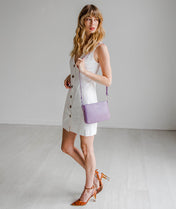 Ara Convertible Crossbody Clutch - Heather Purple