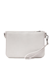 Ara Convertible Crossbody Clutch - Pearl White Croc