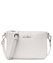 Ara Convertible Crossbody Clutch - Pearl White Croc