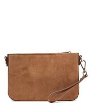 Ara Convertible Crossbody Clutch - Honey Vegan Suede