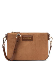 Ara Convertible Crossbody Clutch - Honey Vegan Suede  - [OUTLET FINAL SALE]