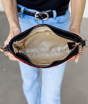 Ara Convertible Crossbody Clutch - Tartan Rouge Wool - [OUTLET FINAL SALE]