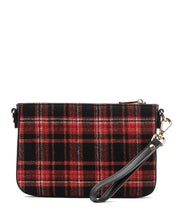 Ara Convertible Crossbody Clutch - Tartan Rouge Wool