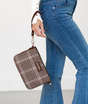 Ara Convertible Crossbody Clutch - Uptown Check Wool
