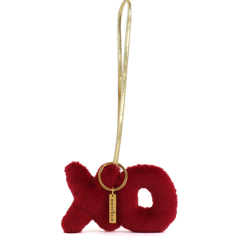WhiteElm_BagCharm_XO_Red_Front.png