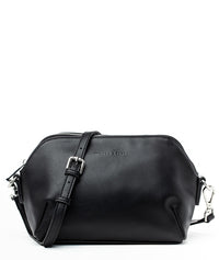 Rosette Crossbody - Black - Black | Shimmer Aqua Lining | Silver Hardware