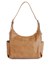 Camille Hobo - Almond - [OUTLET RETIRED FINAL SALE] - Almond | Aqua Lining | Gold Hardware