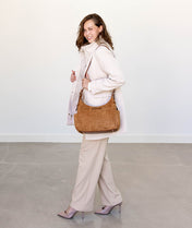 Camille Hobo - Honey Vegan Suede