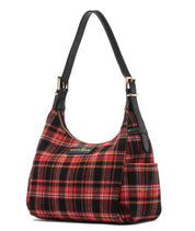Camille Hobo - Tartan Rouge Wool - [Outlet Final Sale]