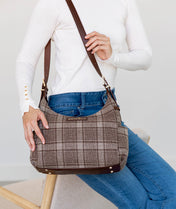 Camille Hobo - Uptown Check Wool