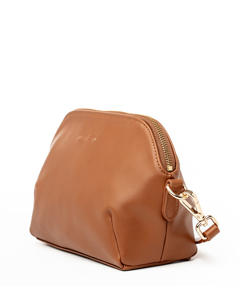 Rosette Crossbody - Caramel